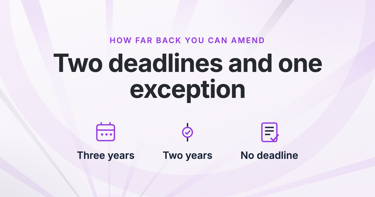 How Far Back Can You Amend a Tax Return