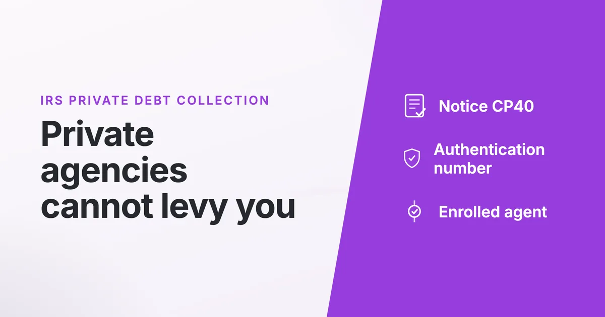 IRS Private Debt Collection Runs Through Three Agencies (And None of Them Can Levy You)