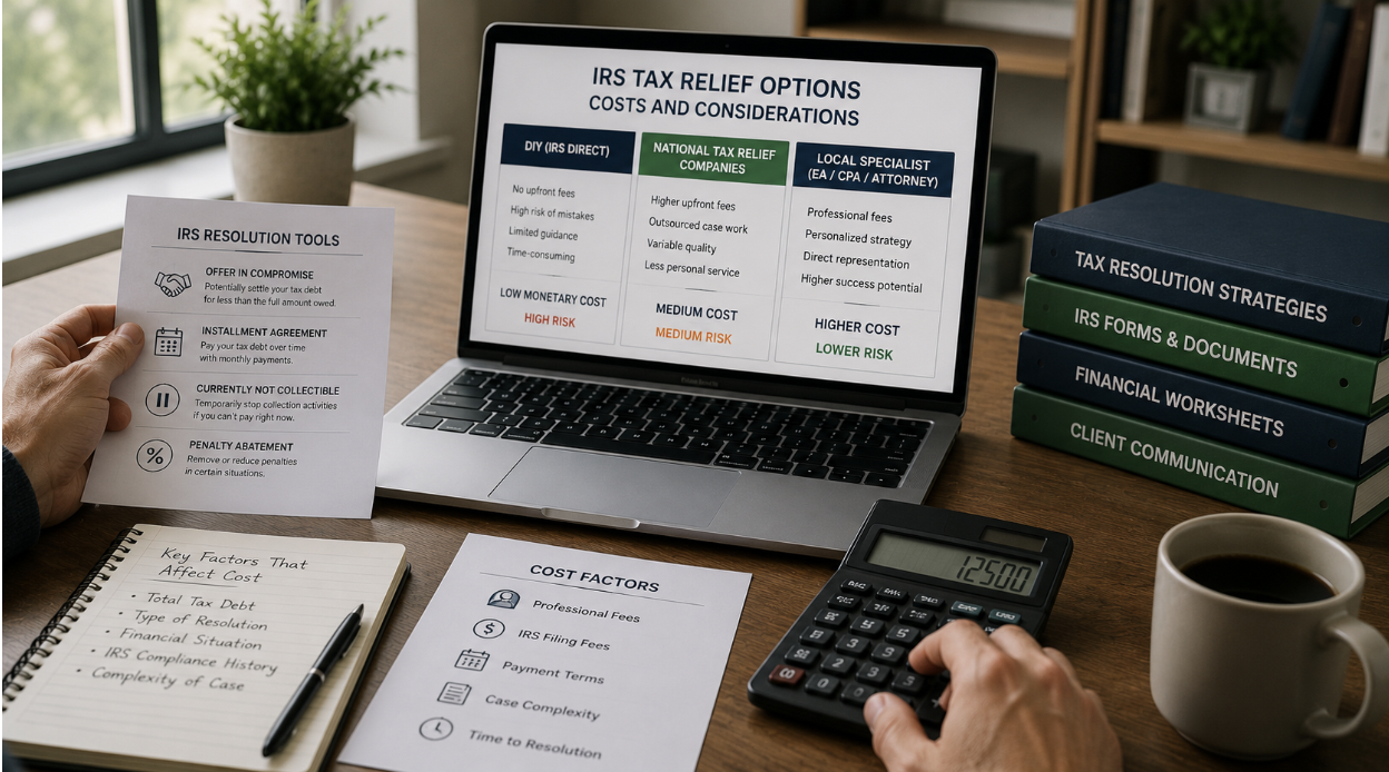 IRS Tax Relief Costs: What You’re Actually Paying For — and What Most People Get Wrong